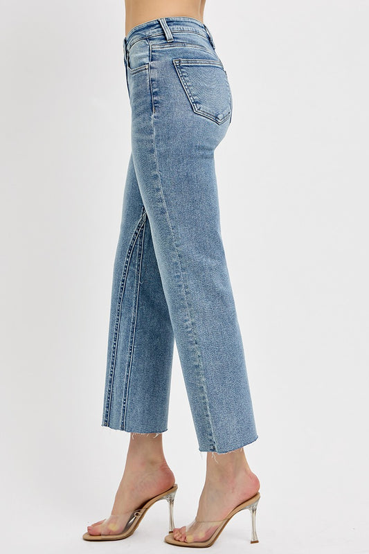 Risen/ MR Crop Flare Seam Jeans