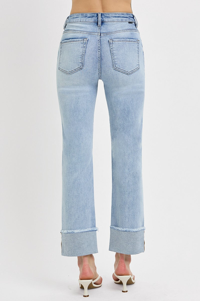 Risen/ HR Straight Cuffed Relaxed Jean