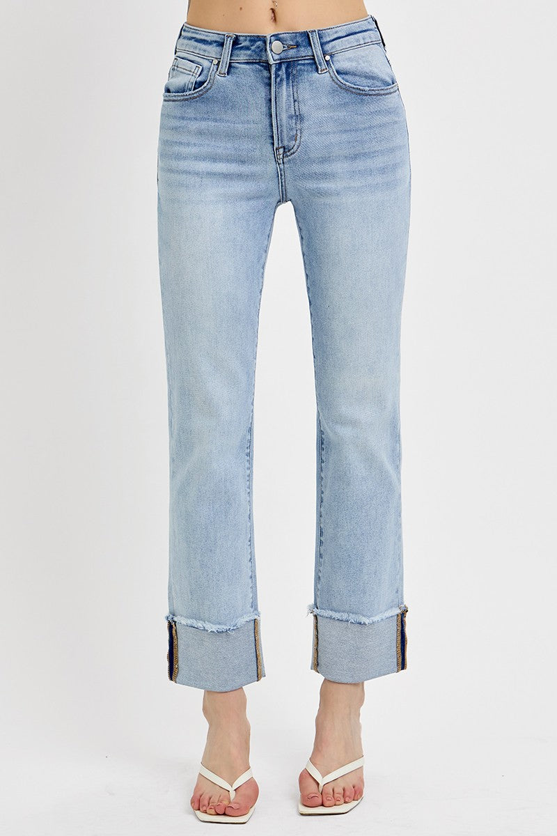 Risen/ HR Straight Cuffed Relaxed Jean