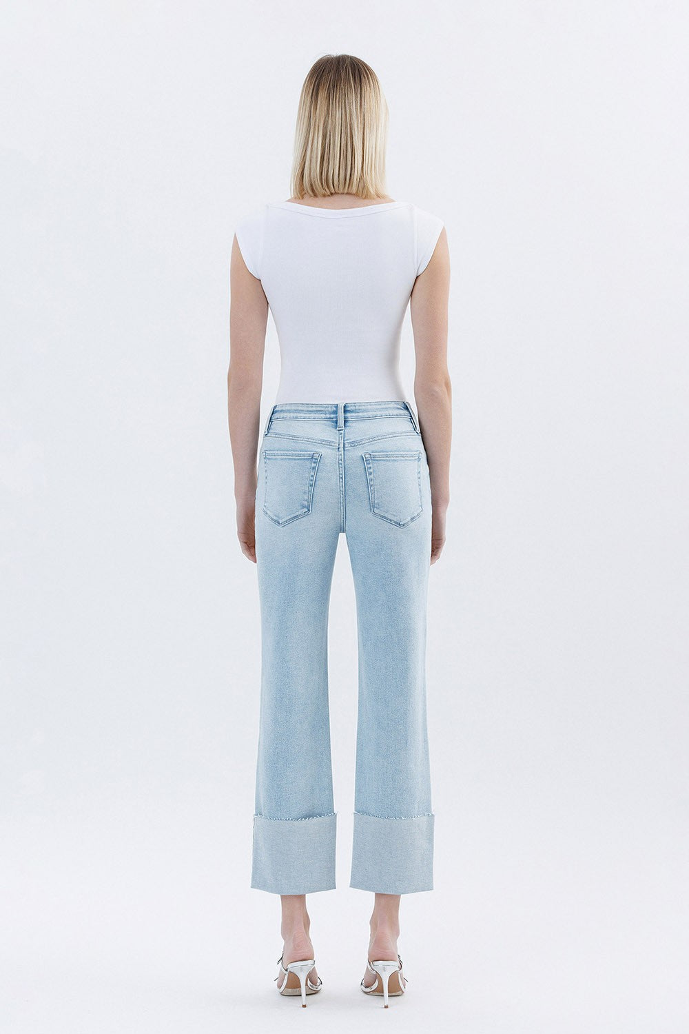 Vervet/ HR Crop Straight Jean