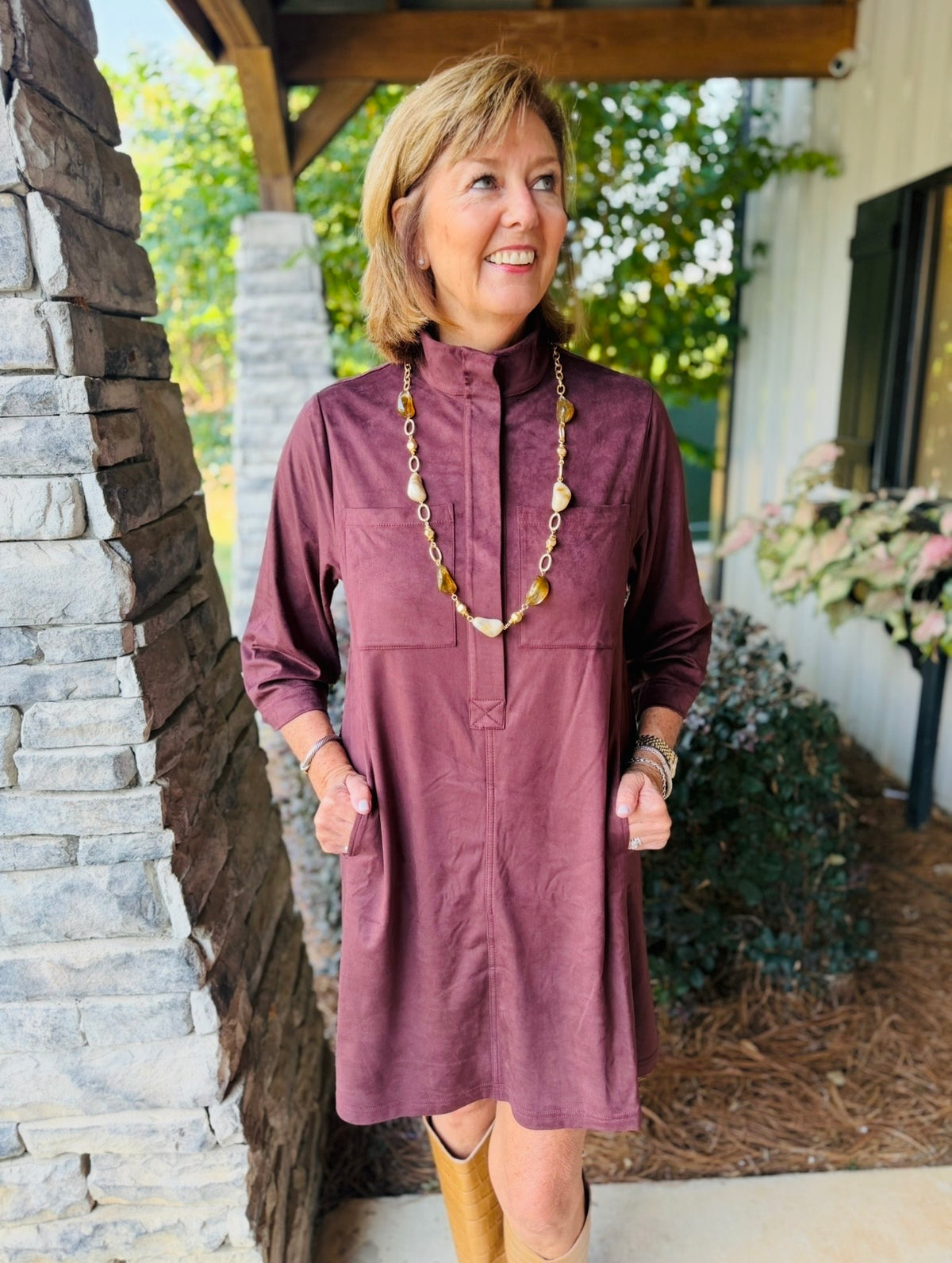 Uncle Frank/ The Suede Swing Dress