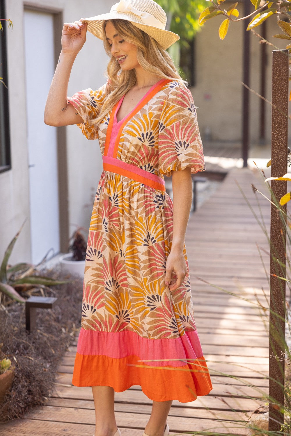 The Tye Tropics Midi Dress