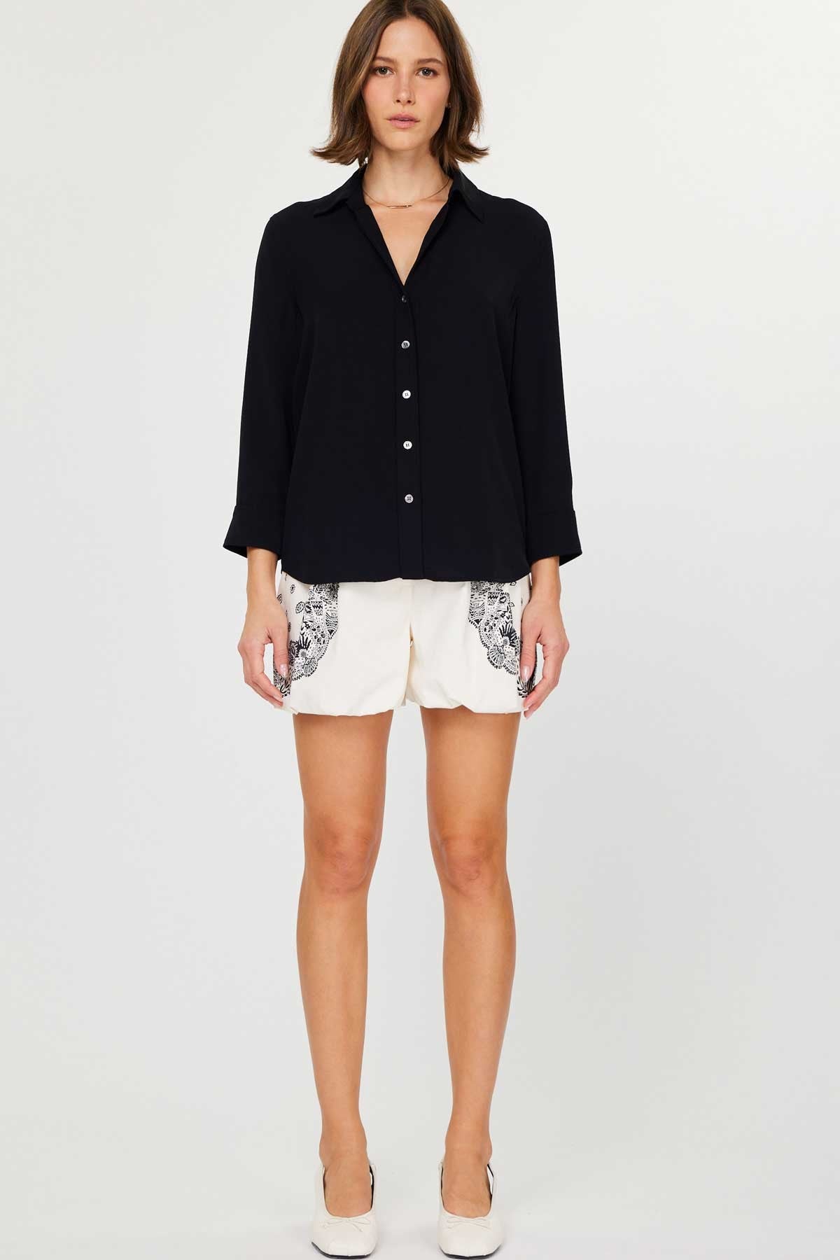 The Bollo Button Down Blouse