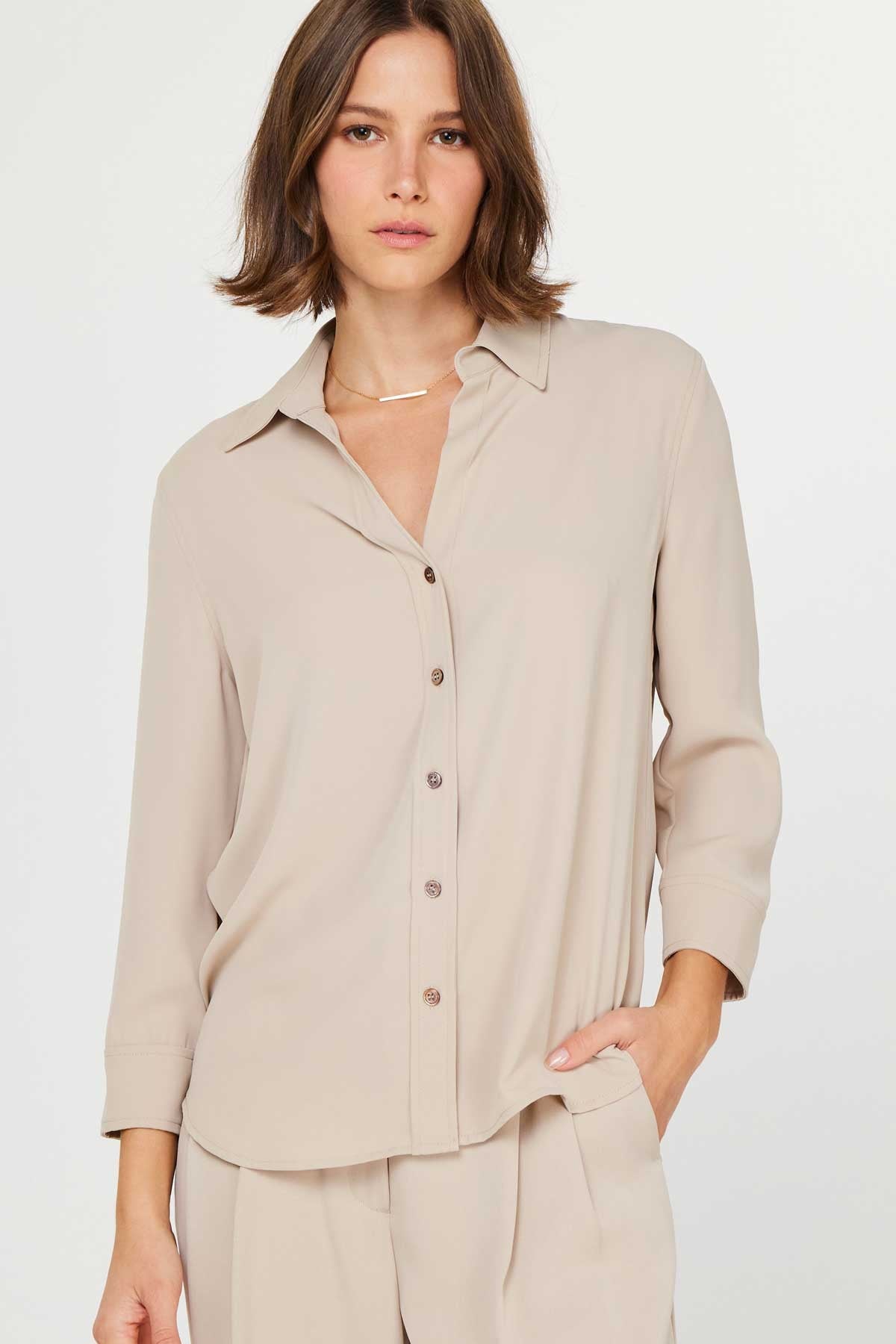 The Bollo Button Down Blouse/ FINAL SALE