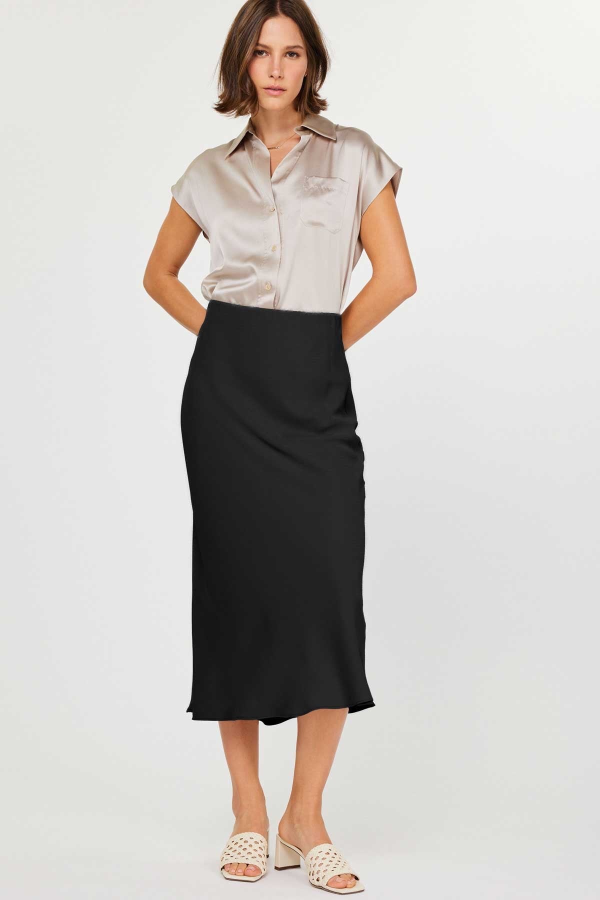 The Sava Silky Skirt