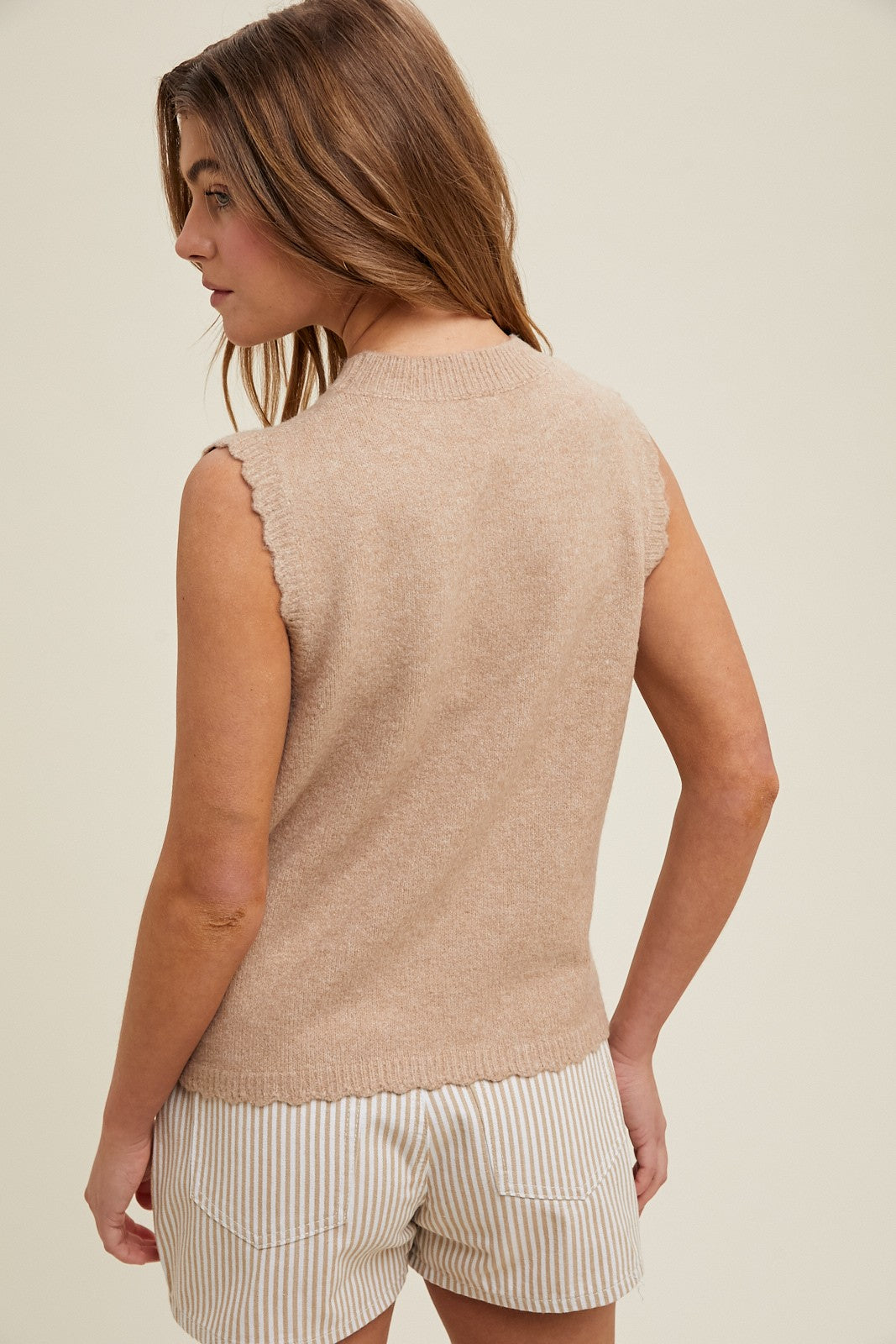 The Siva Scalloped Sweater
