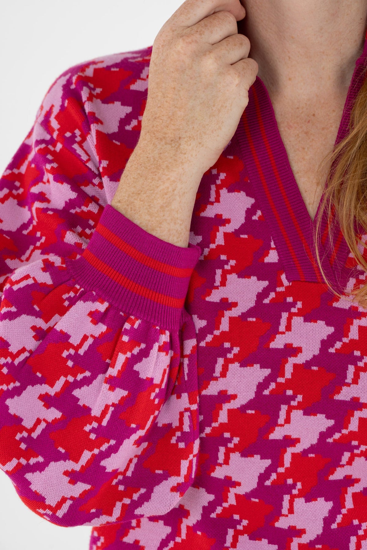Emily McCarthy/ The Lolli Sweater/ Houndstooth