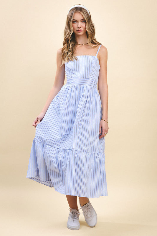 The Paloma Pinstripe Dress