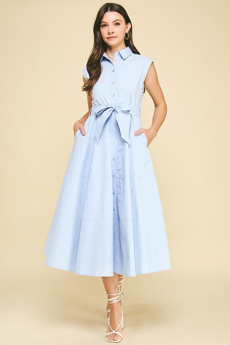 The Brenda Button Down Dress