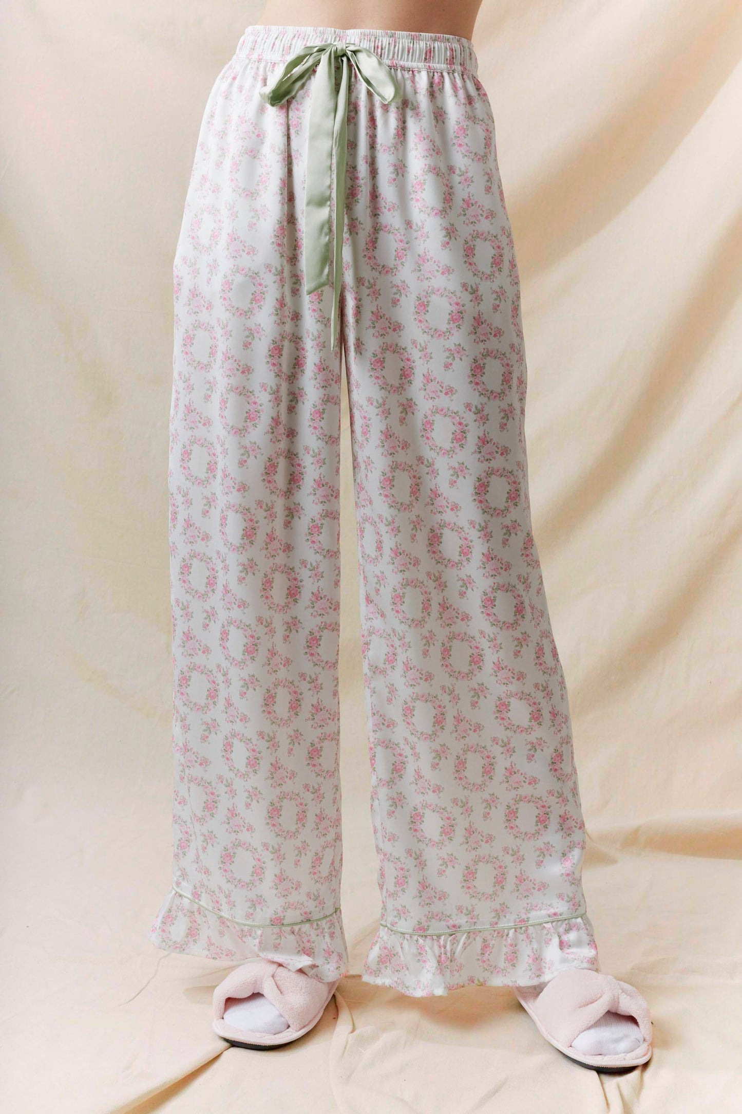 The Sara Anne Satin PJ Set