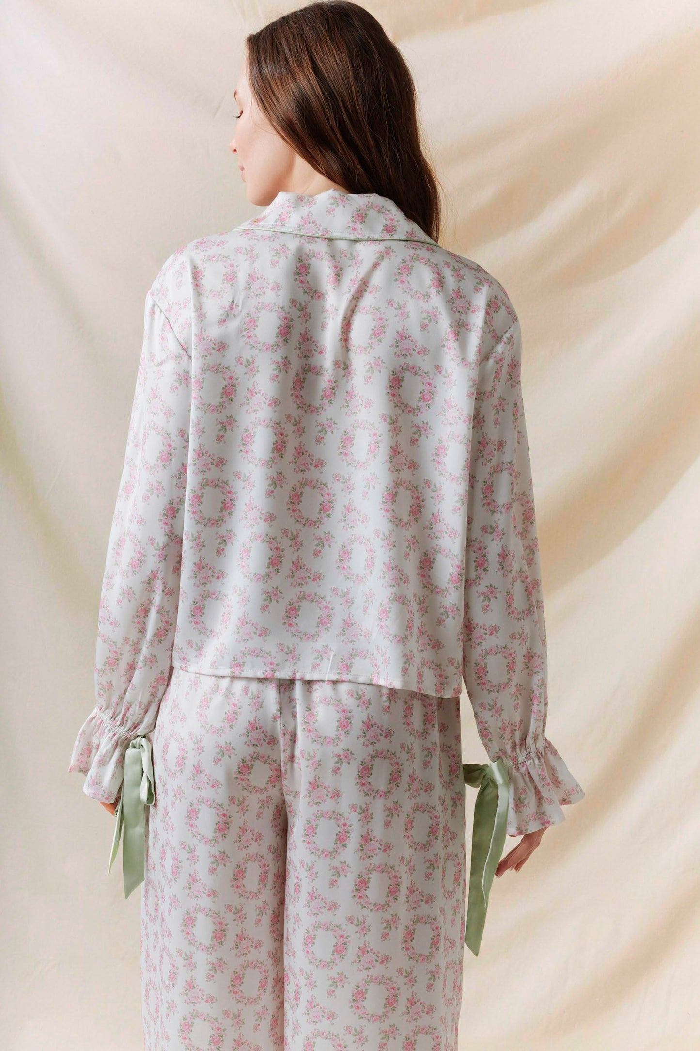 The Sara Anne Satin PJ Set