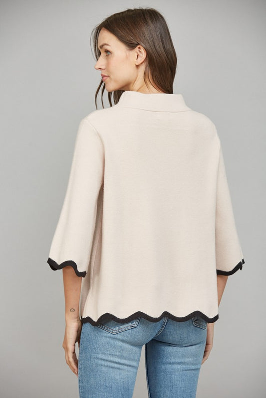The Sharley Scallop Sweater