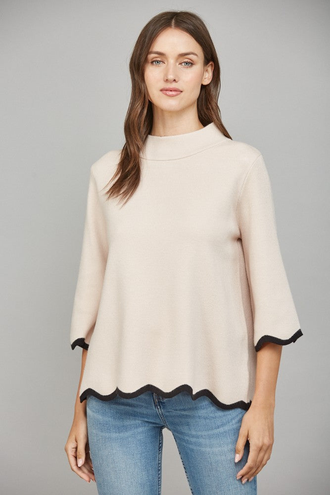 The Sharley Scallop Sweater