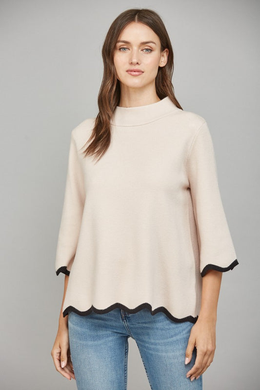 The Sharley Scallop Sweater