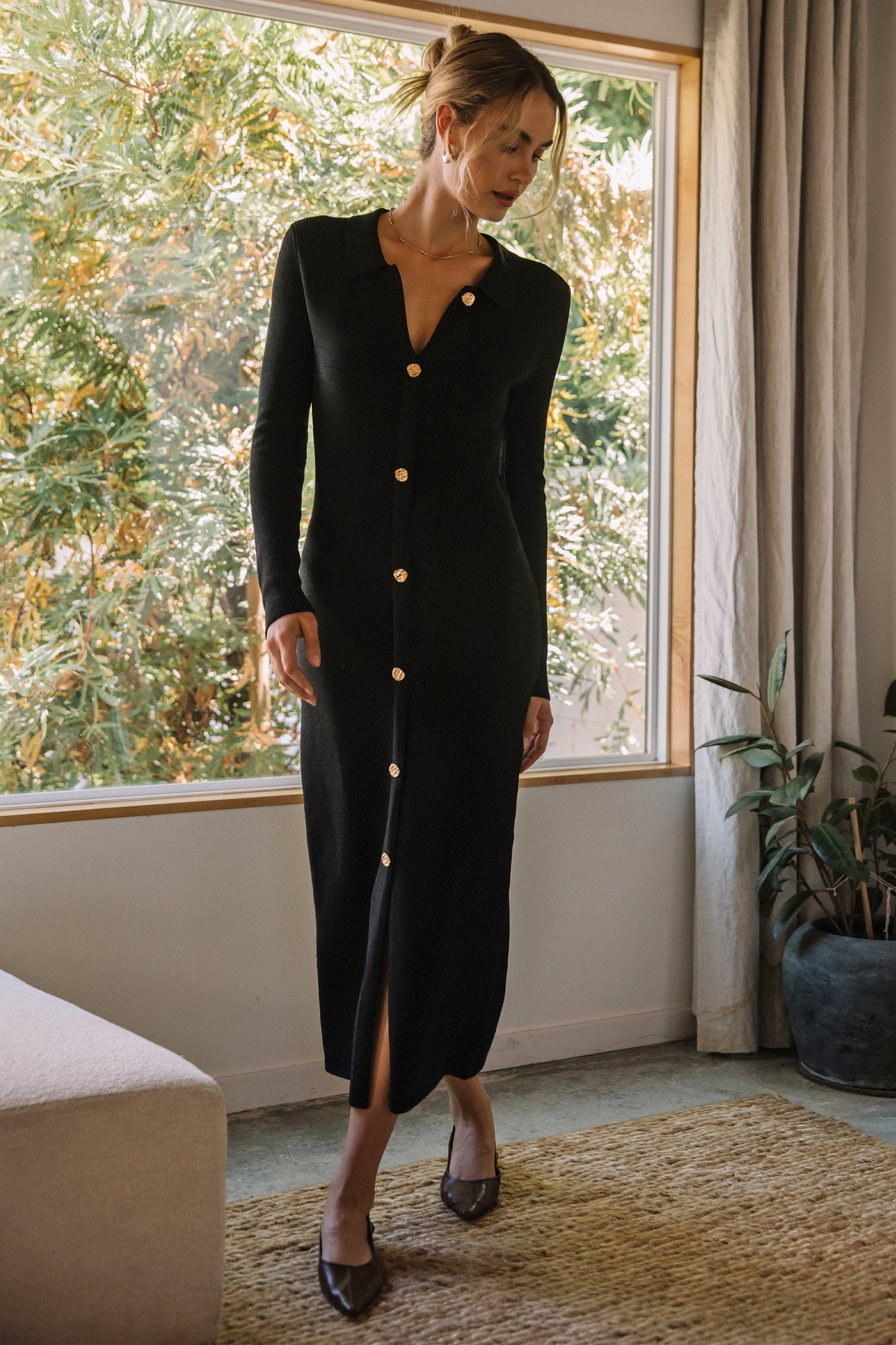 The Billie Button Dress