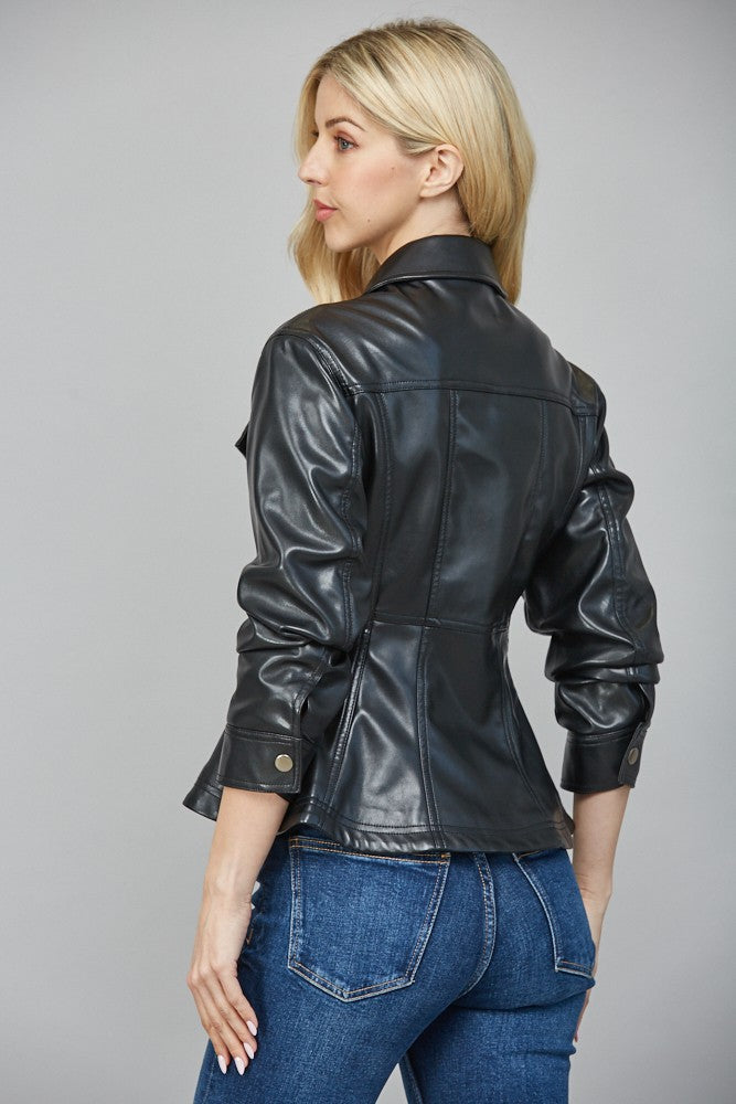 The Lobbie Leather Shirt