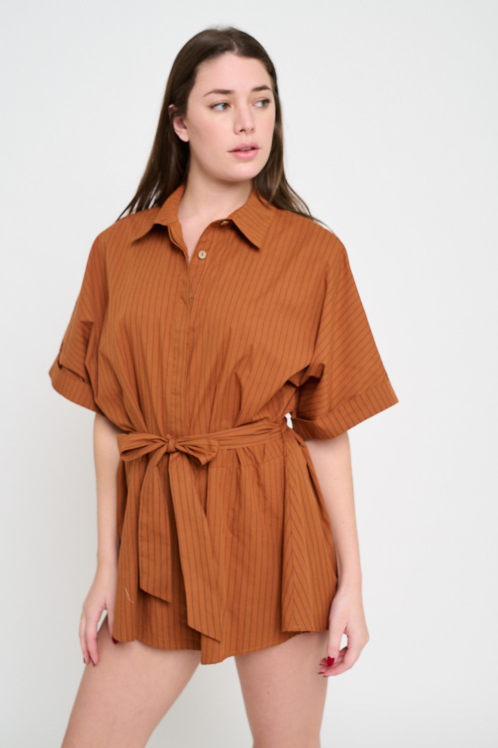 The Terracotta Ridge Romper/ FINAL SALE