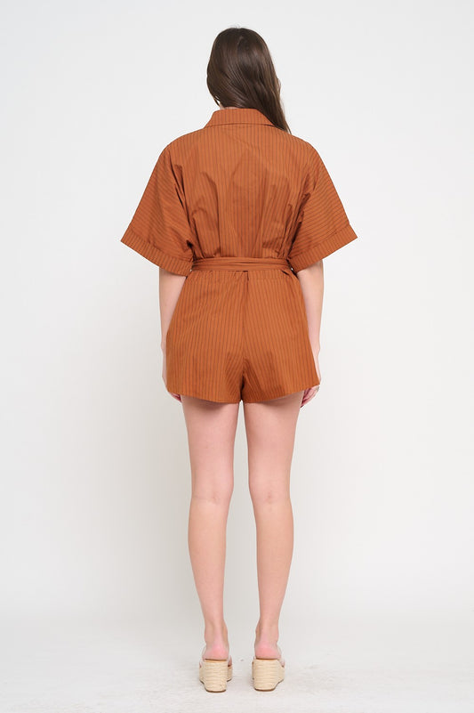 The Terracotta Ridge Romper/ Final sale