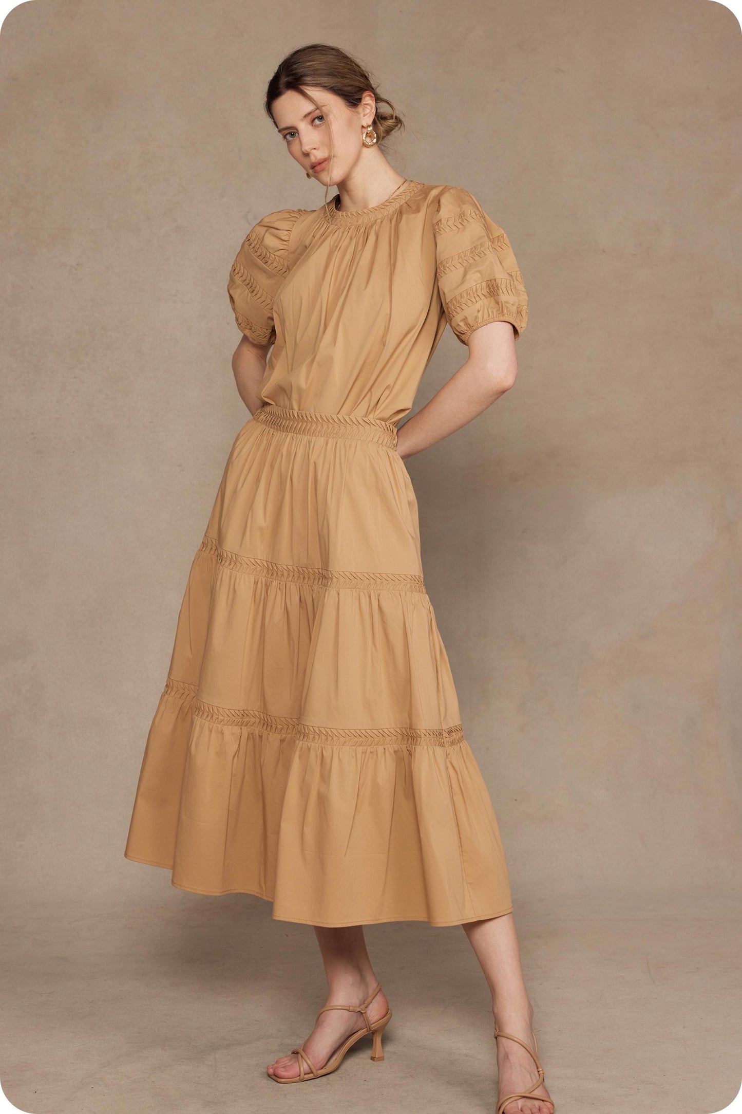 The Precious Pintuck Skirt/ FINAL SALE