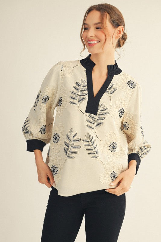 The Ellia Embroidered Top