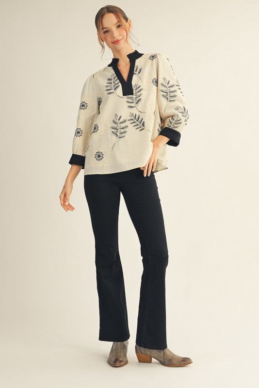 The Ellia Embroidered Top