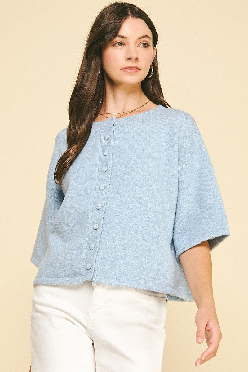 The Bennie Button Sweater