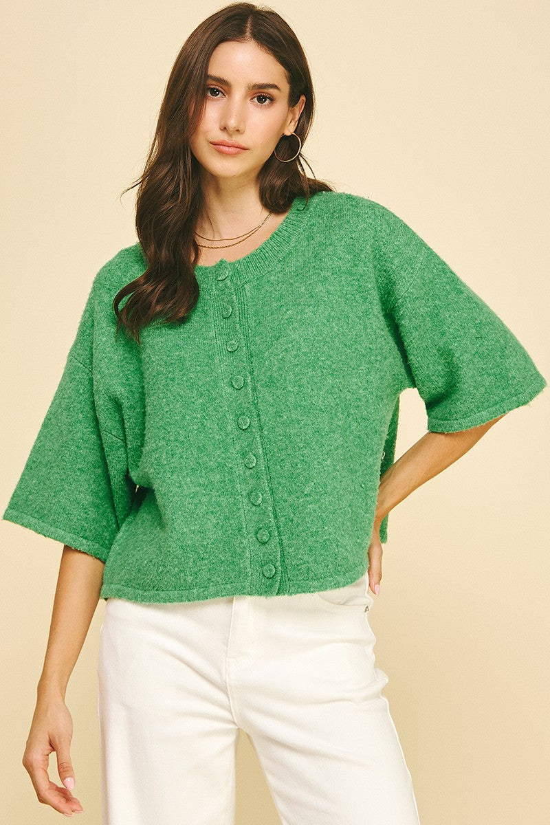 The Bennie Button Sweater