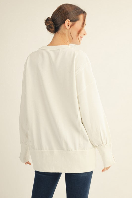 The Cara Coastal Crewneck