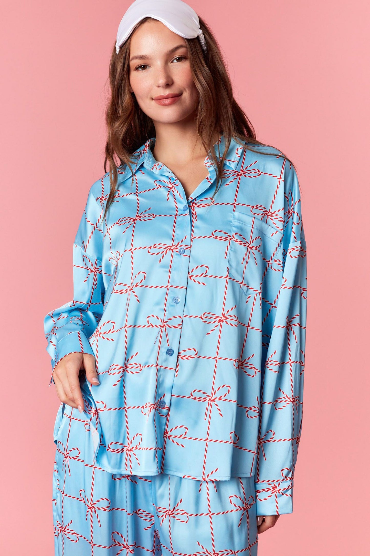 The Christmas Bow Pj Set/ FINAL SALE