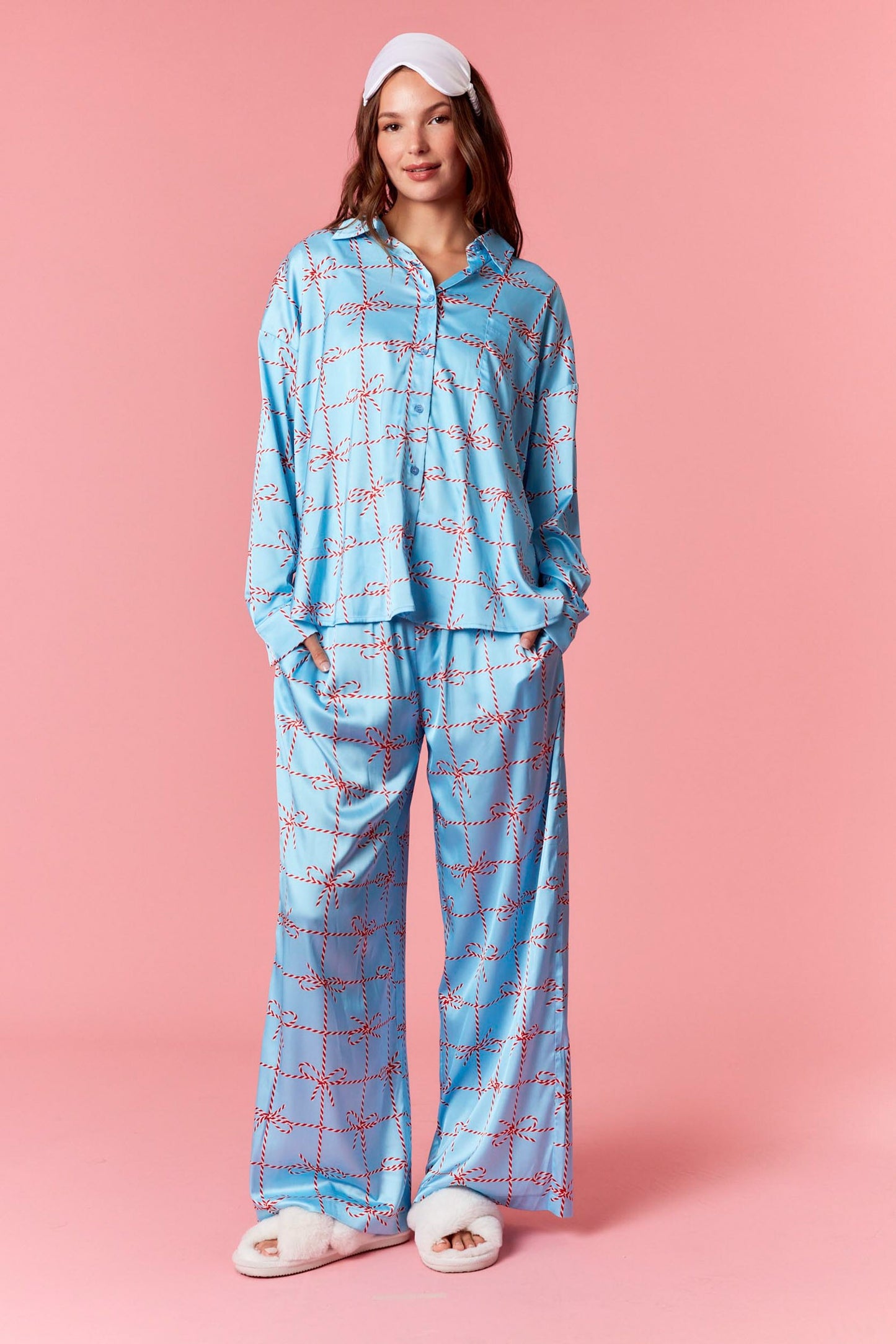 The Christmas Bow Pj Set/ FINAL SALE