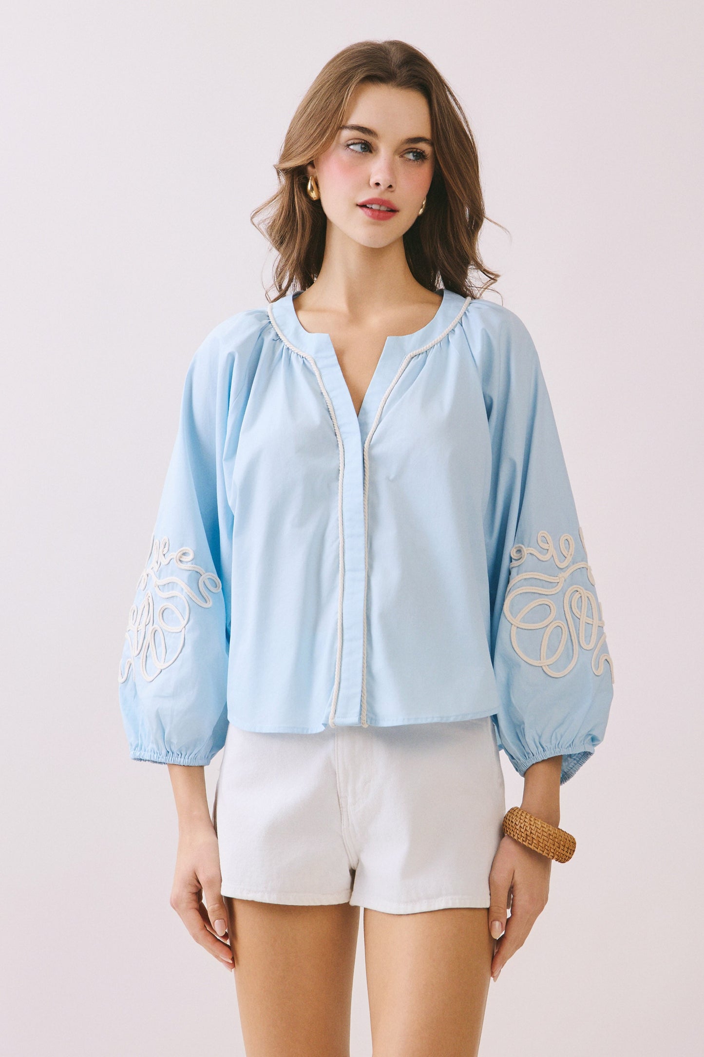 The Eli Embroidered Top / FINAL SALE