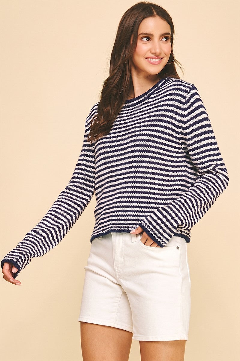 The Shaylee Striped Sweater