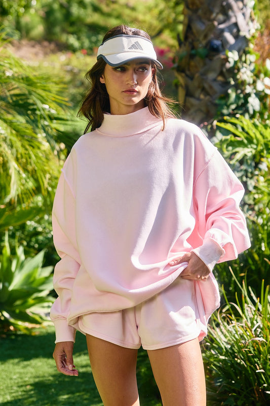 The Sara Solid Mock Neck