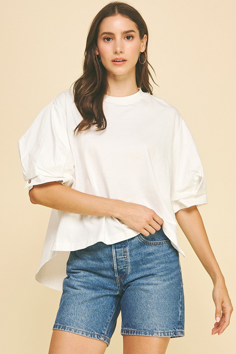 The Molo Mixed Media Top