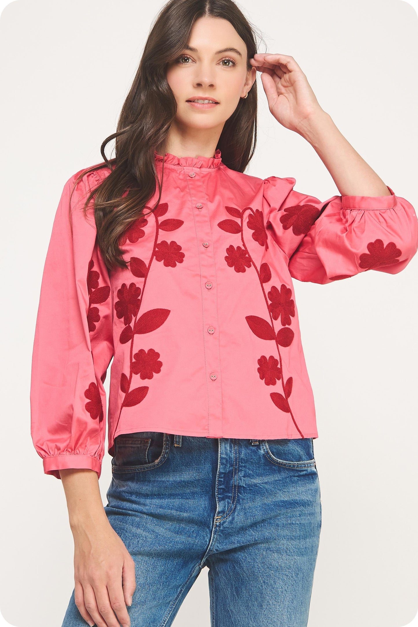 The Ello Embroidered Top