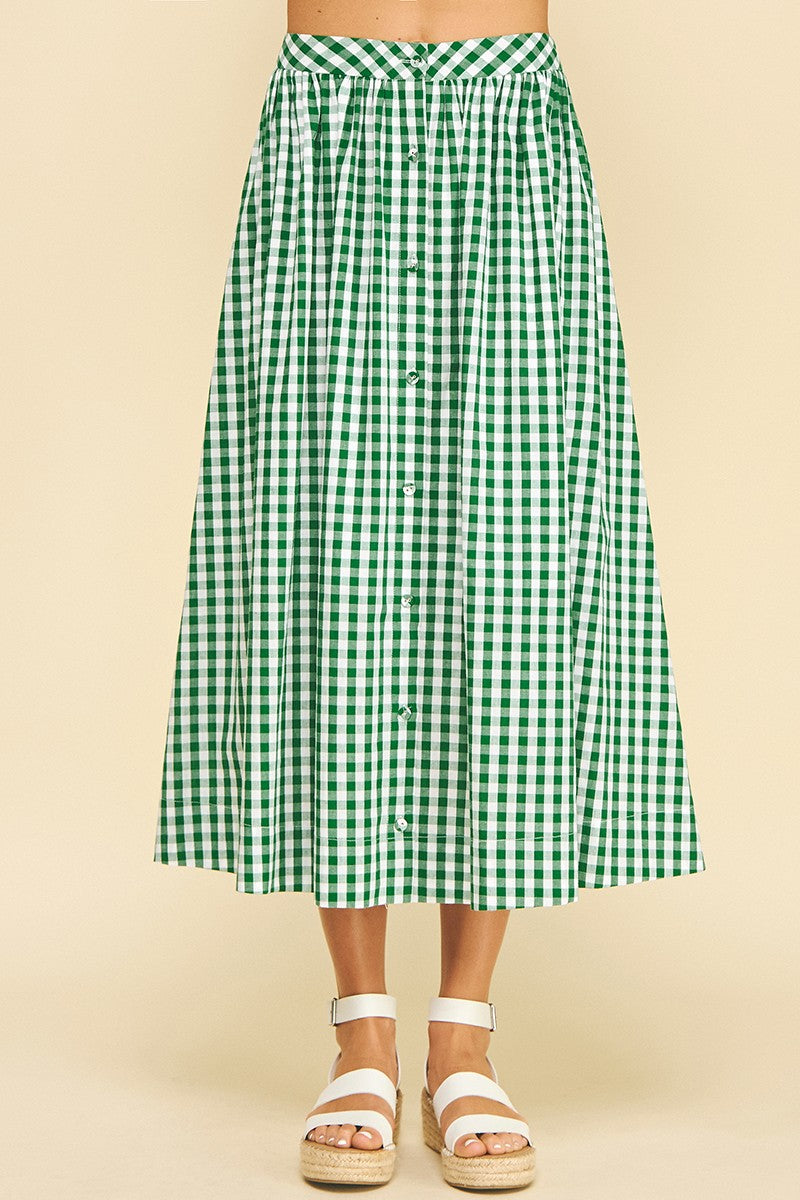 The Tee Time Gingham Skirt / FINAL SALE