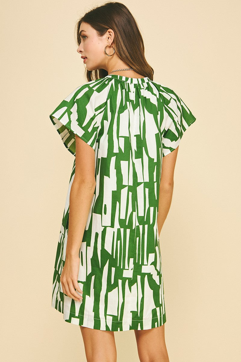 The Arnie Abstract Dress