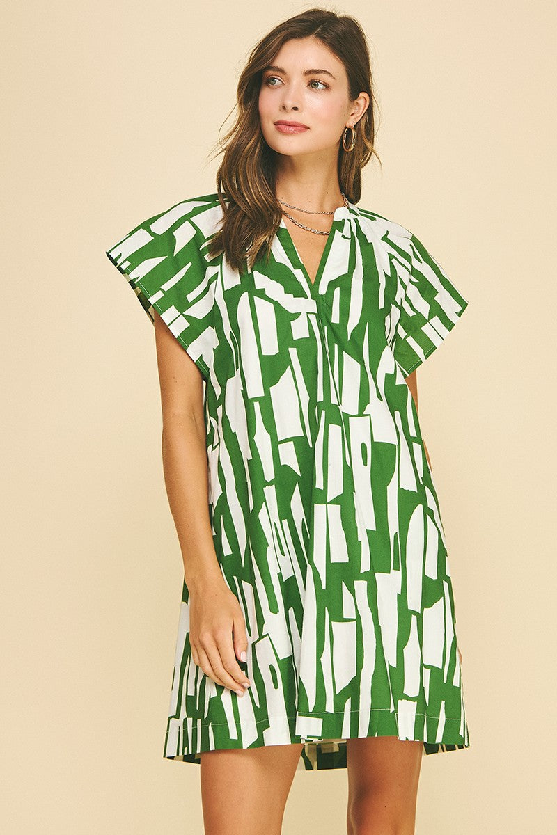 The Arnie Abstract Dress