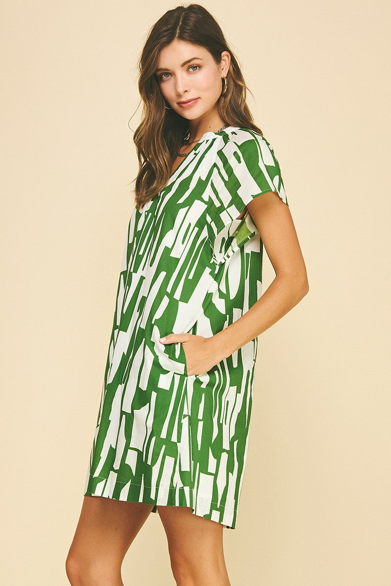 The Arnie Abstract Dress