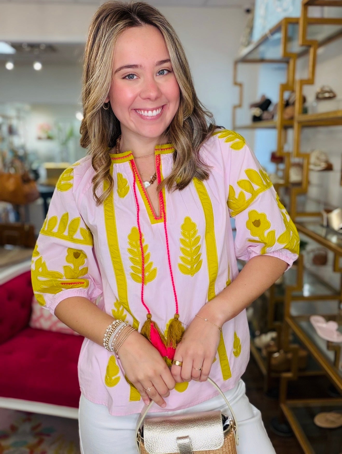 Ivy Jane/ The Arna Applique Top