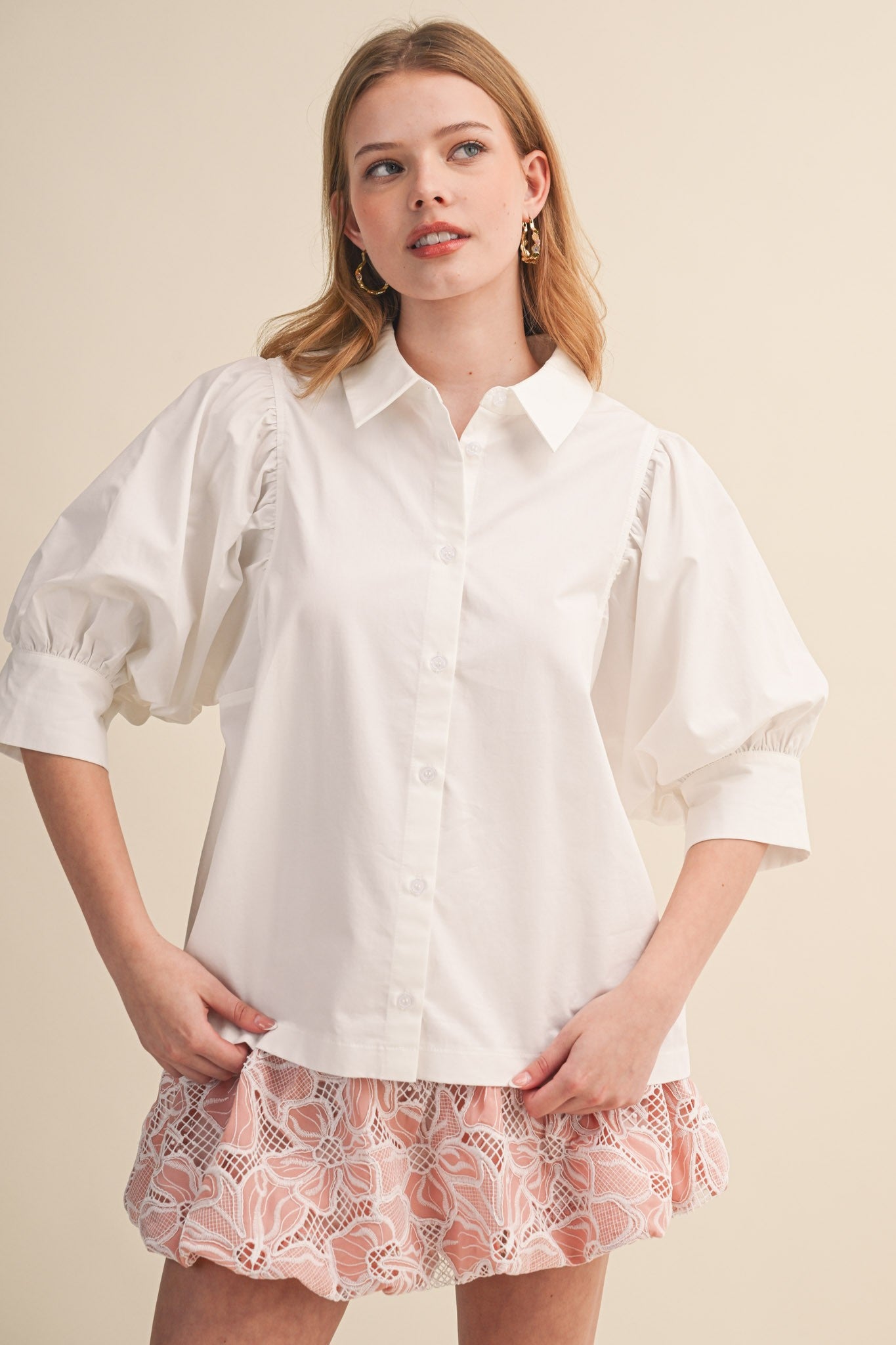 The Brynn Button Blouse