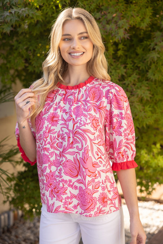 The Cecely Contrast Top