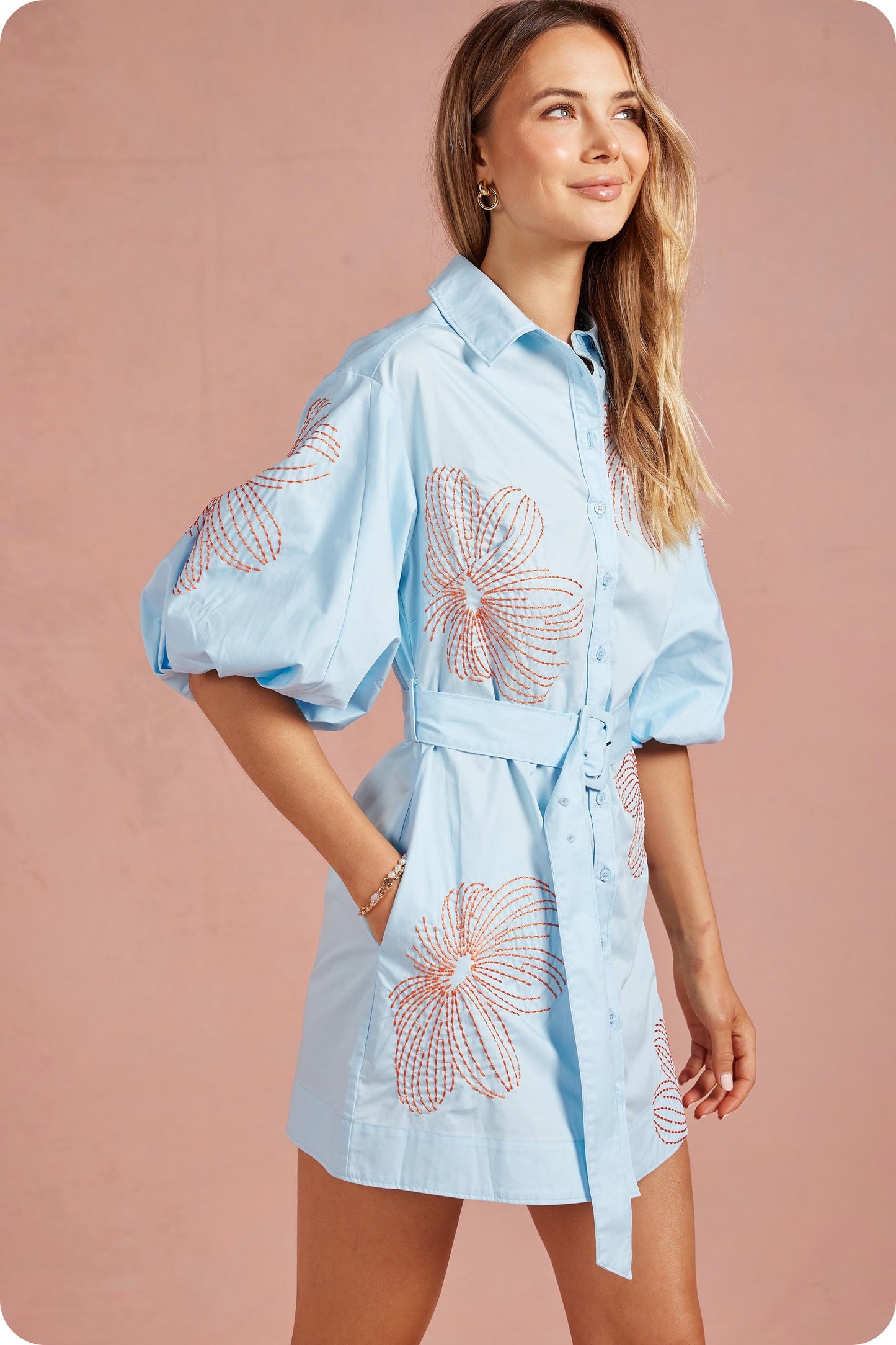 The Bara Belted Mini Dress
