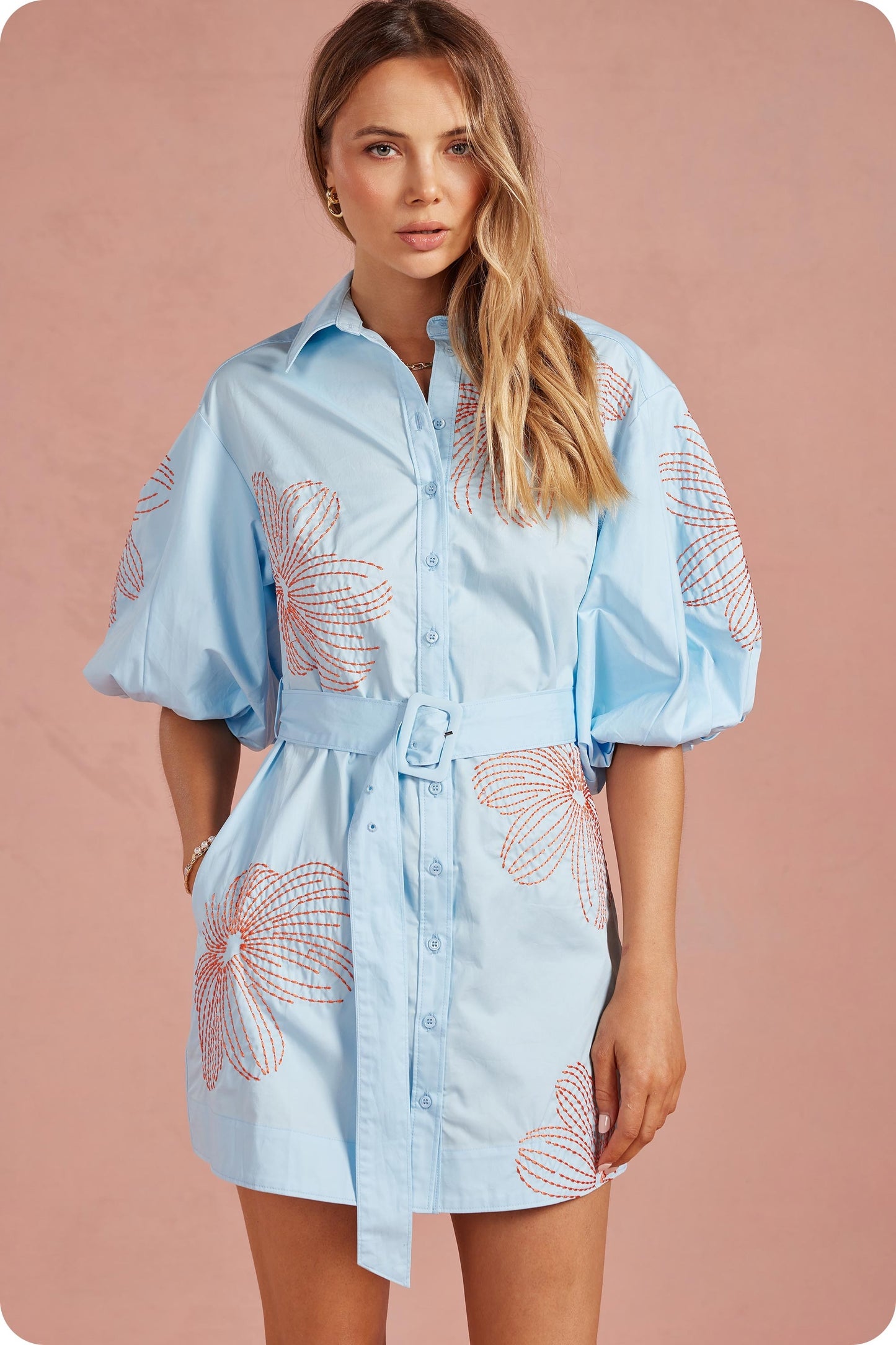 The Bara Belted Mini Dress