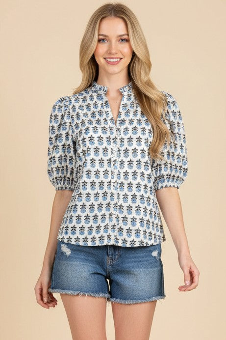The Fallie Floral Top
