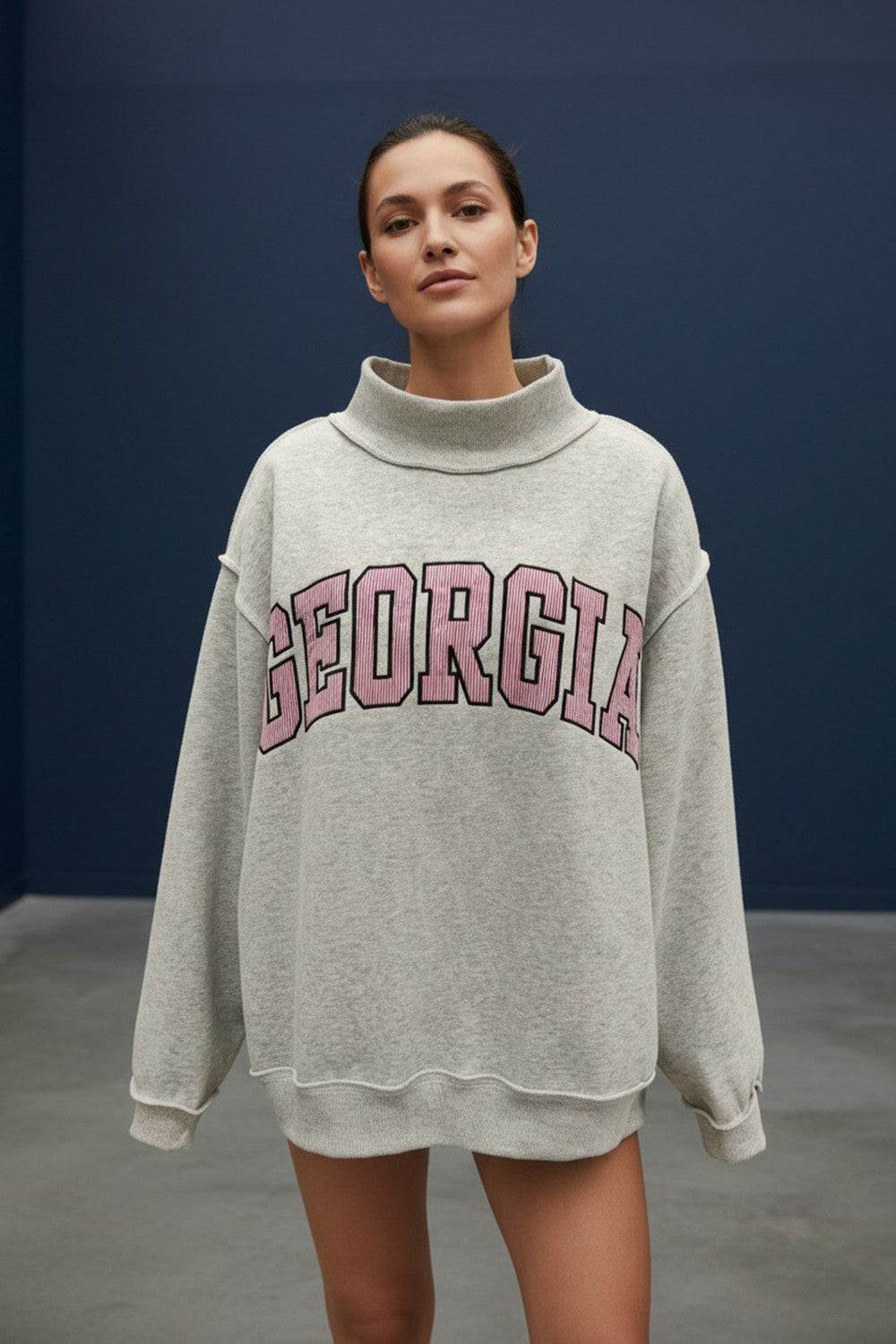 The Pinstripe Georgia Mockneck