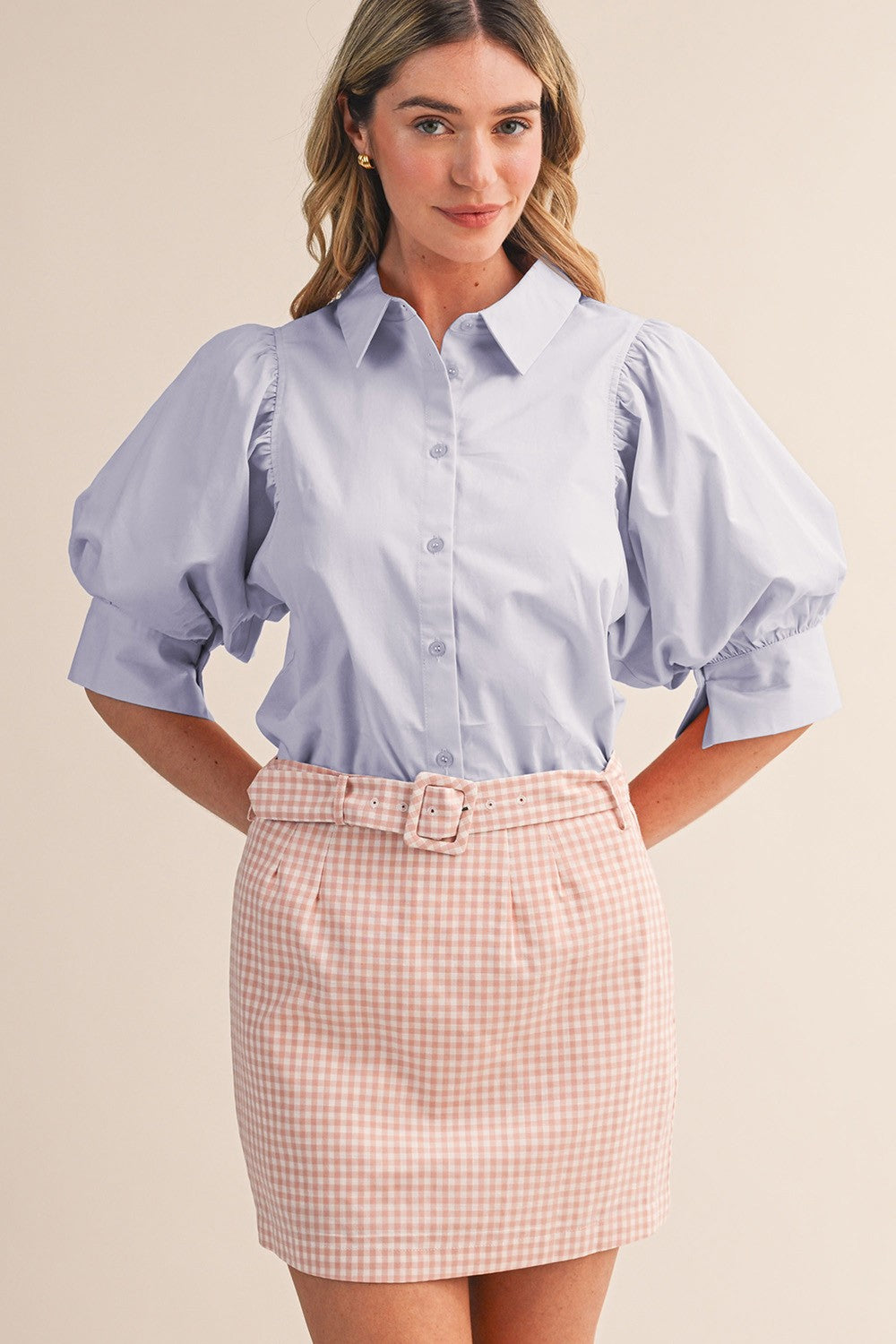 The Brynn Button Blouse