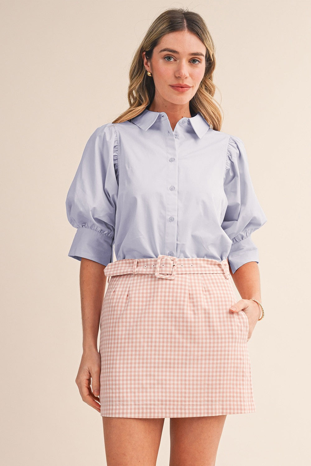The Brynn Button Blouse