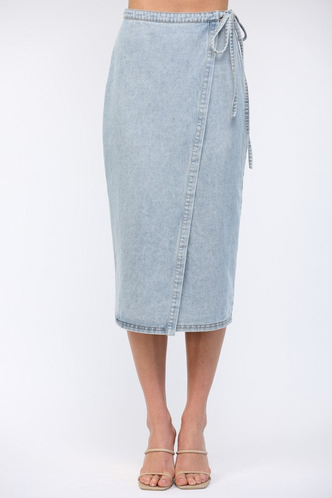 The Warren Wrap Midi Skirt