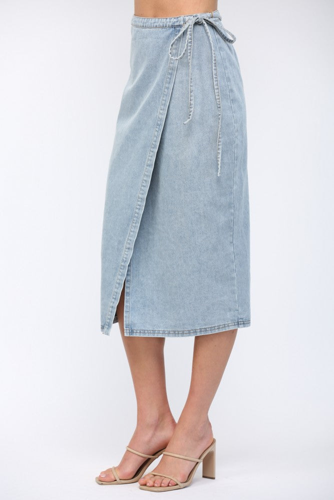 The Warren Wrap Midi Skirt